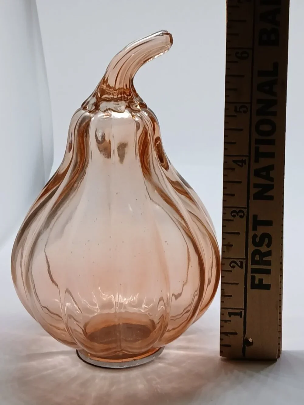 PINK GLASS FALL AUTUMN PUMPKIN DECORATION DECOR
